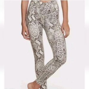 Victoria's Secret Neutral Snake-Print Leggings - Gray/Taupe 8